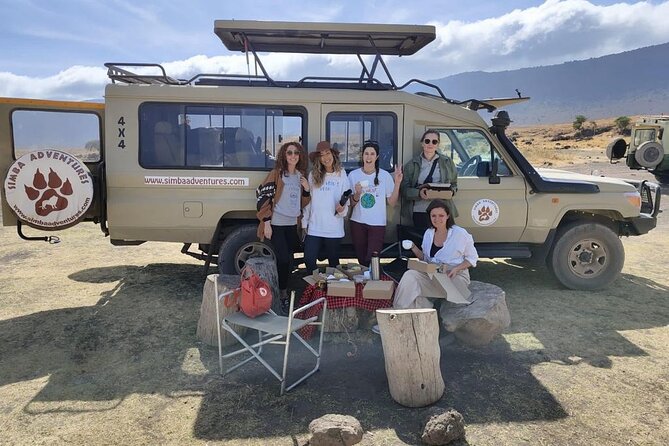 3-Days Budget Lodge Safari - Tarangire, Ngorongoro & Lake Manyara - Ngorongoro Crater: One Descent, Big-Five Odds, and Bird Life