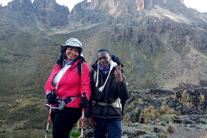 6 Day Machame Route - Climb Mount Kilimanjaro - Summit day, midnight start: Stella Point at first light then Uhuru Peak
