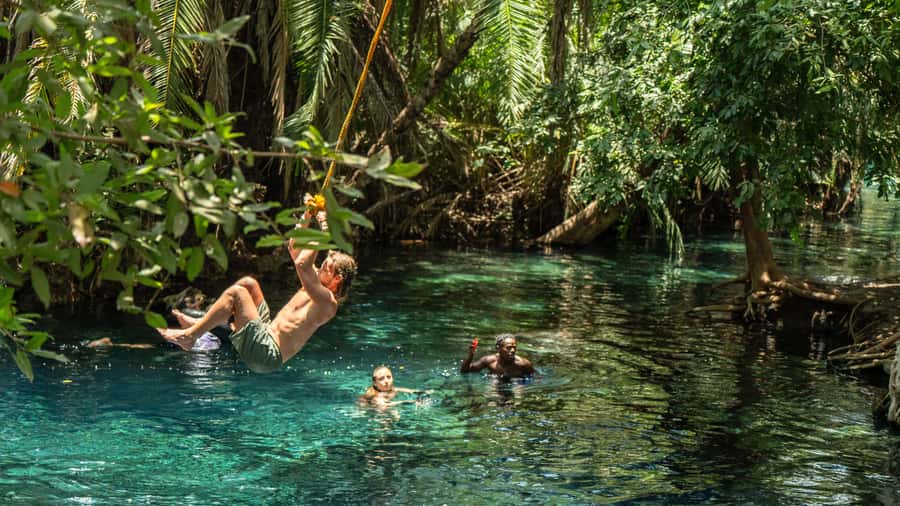 Arusha or Moshi : Hot Spring, Waterfall & Coffee Farm Tour - Materuni Waterfalls: village walk, guided hike, and an actual swim