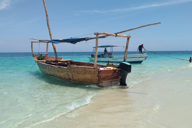 Full-day Safari Blue Trip in Zanzibar with Lunch buffet - Stop 1: The sandbank swim, fruit break, and “slow down” views