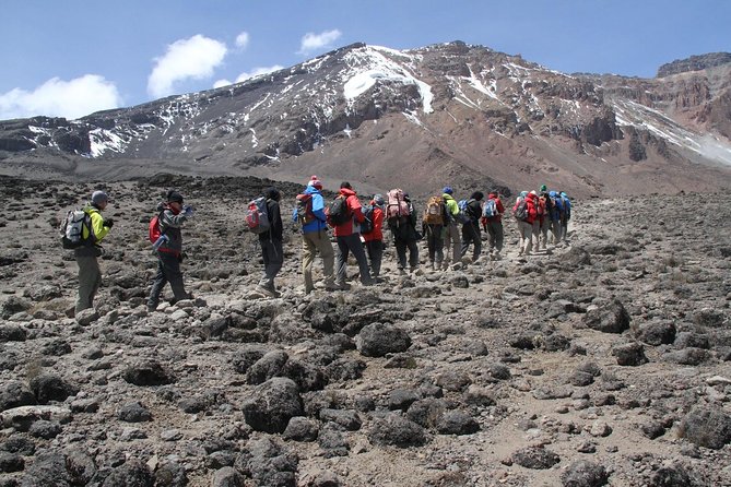 Marangu Route 6 Days 5 Nights/Kilimanjaro Climb - The long Kibo Hut stage: Last Water point, saddle, and an early night