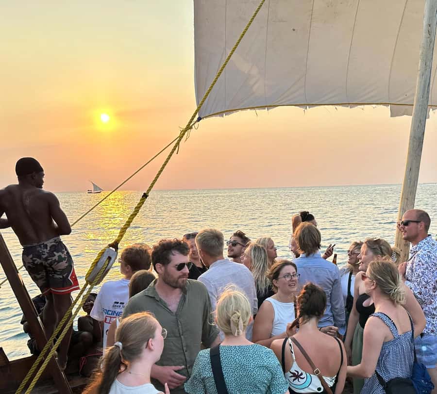 Sunset party cruise in Zanzibar with BoomBoom Boat - Sunset Party Cruise, but with real ocean time