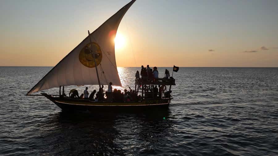 Sunset party cruise in Zanzibar with BoomBoom Boat - The secret stop swim: the one you’ll remember