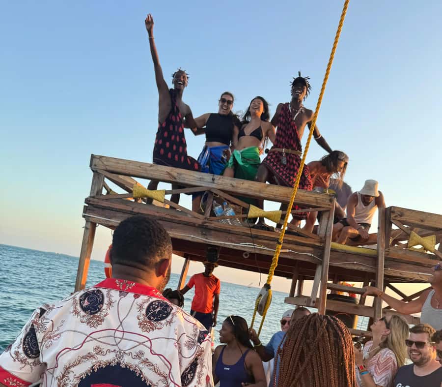Sunset party cruise in Zanzibar with BoomBoom Boat - Alcohol is extra at the bar