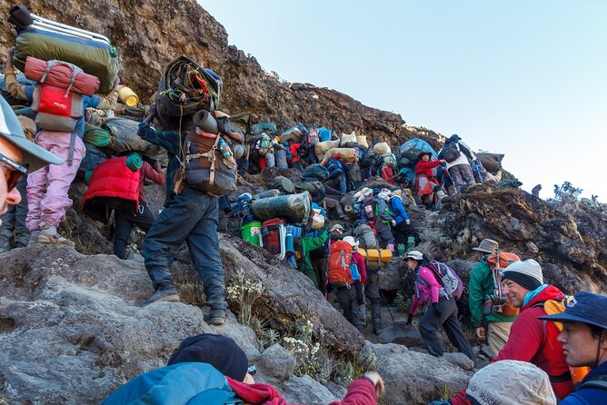 The best 6-Days Kilimanjaro hiking (Machame route)whiskey route - Day 3: Toward Kibo, then down into Barranco Valley at 3,950m
