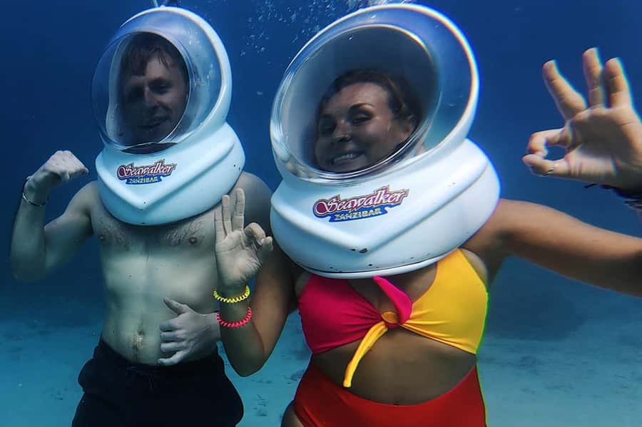 Underwater Walking Experience in Zanzibar,No Swimming Needed - Why the underwater table and chair setup is a big deal