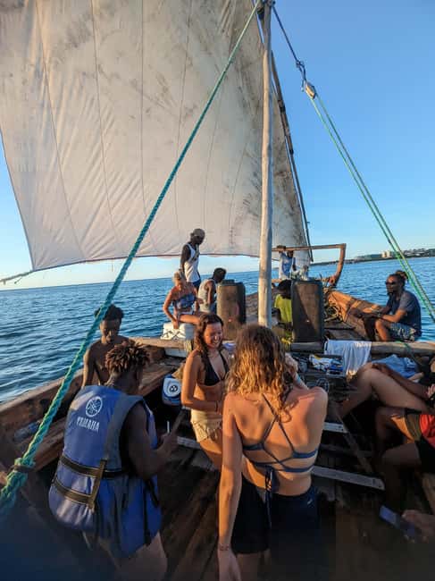 Zanzibar: African Sunset Boat Party in Zanzibar Music, Views - Two Boat Styles: Calm Cruise or Party Music Energy