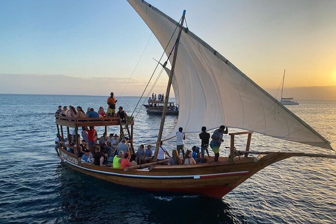 Zanzibar Dhow Evening Sunset Cruise Tour at Nungwi&Kendwa Beach - The route from Nungwi to Kendwa, on a real Zanzibar dhow