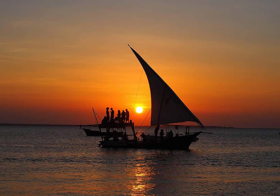 Zanzibar: Nungwi and Kendwa Sunset Dhow Cruise with Pickup - Traditional Music, Dances, and Tropical Fruits on Board