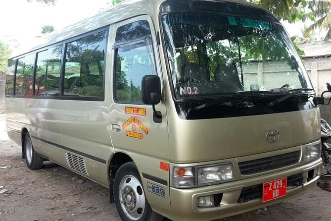 Zanzibar Taxi Service - Timing reality: 8:00 am start and 1 to 2 hour rides